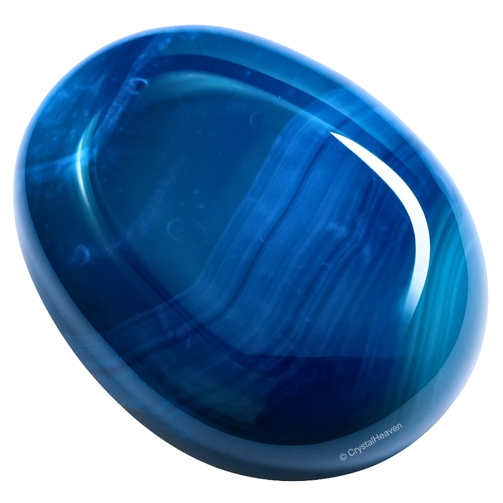 Blue Onyx Palm Stone