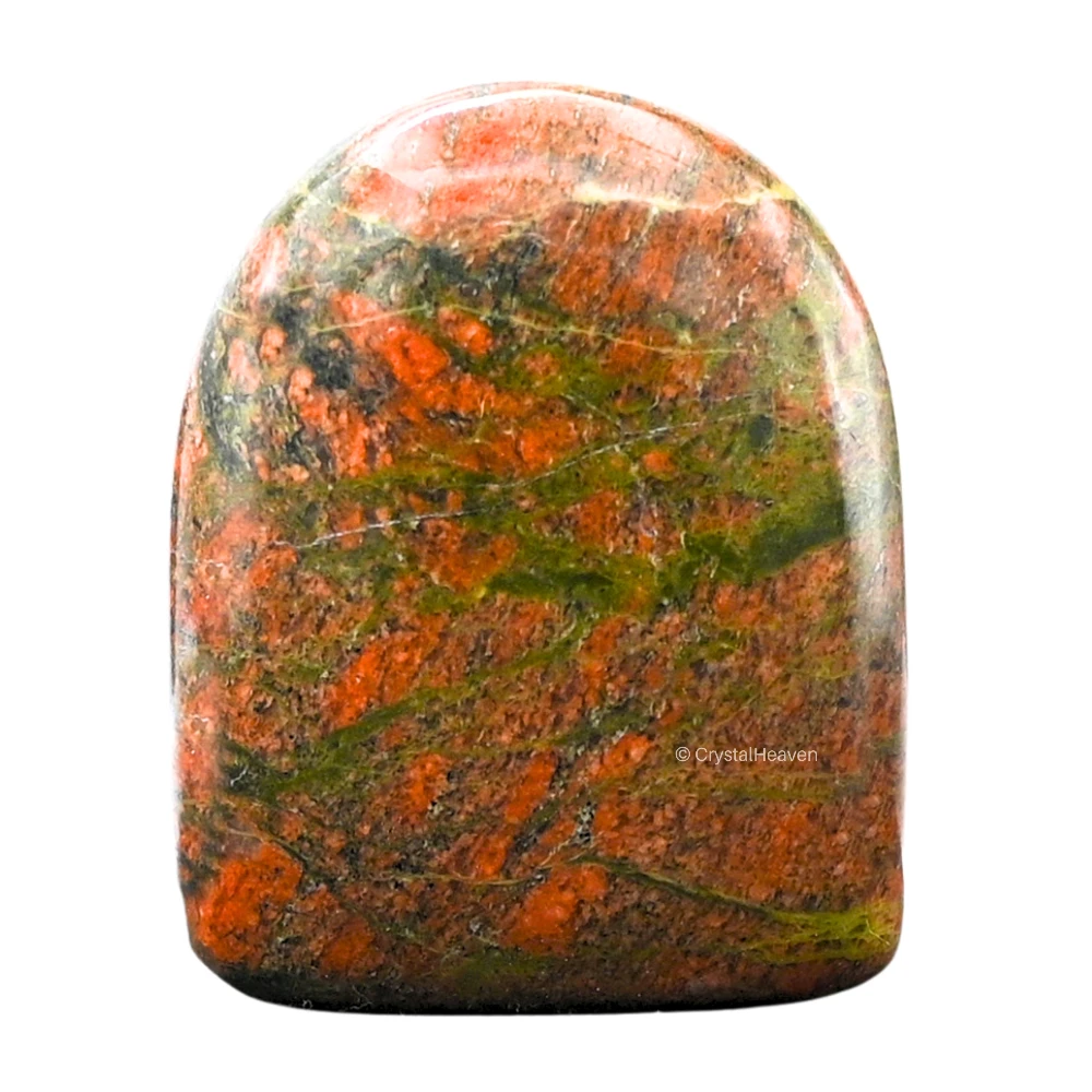 Unakite Standing Palm Stone (Large)