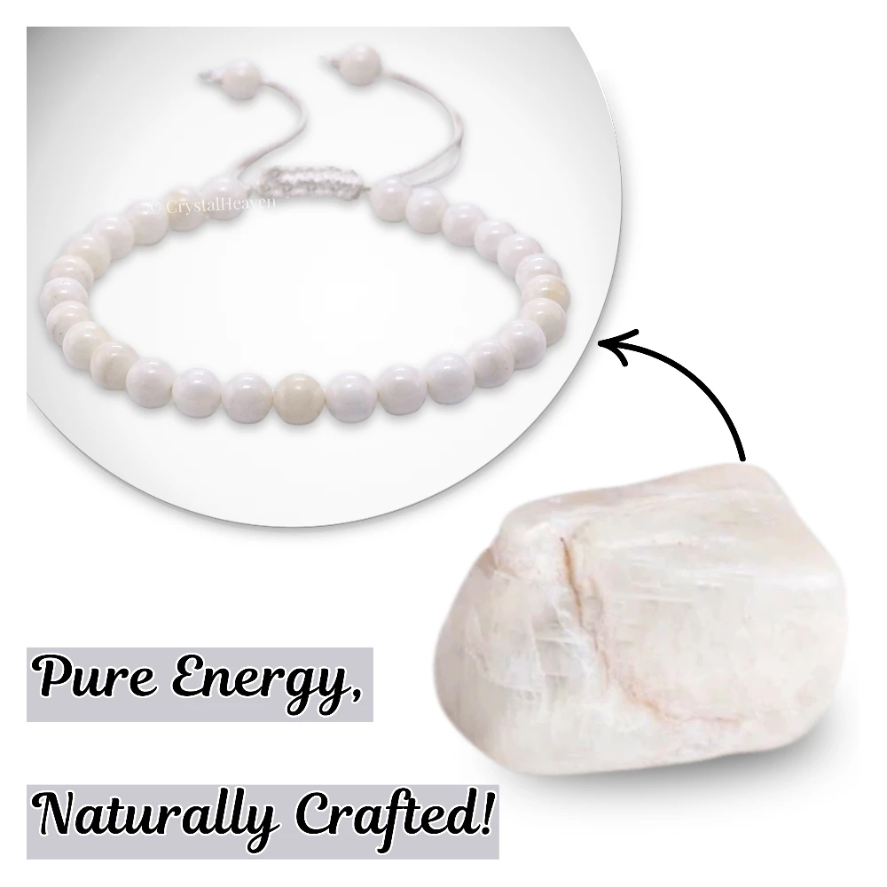 Mother of pearl Healing Crystal Bracelets - 6mm Beads (Adjustable)