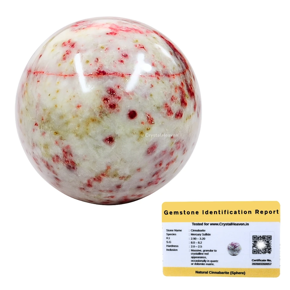Cinnabarite Sphere (1.5 Inch)