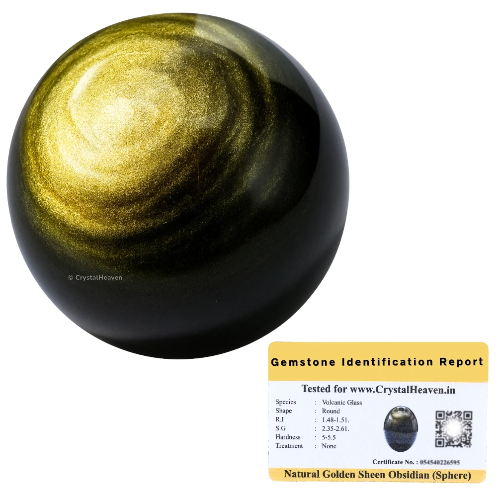 Golden Sheen Obsidian Sphere (2 Inch)