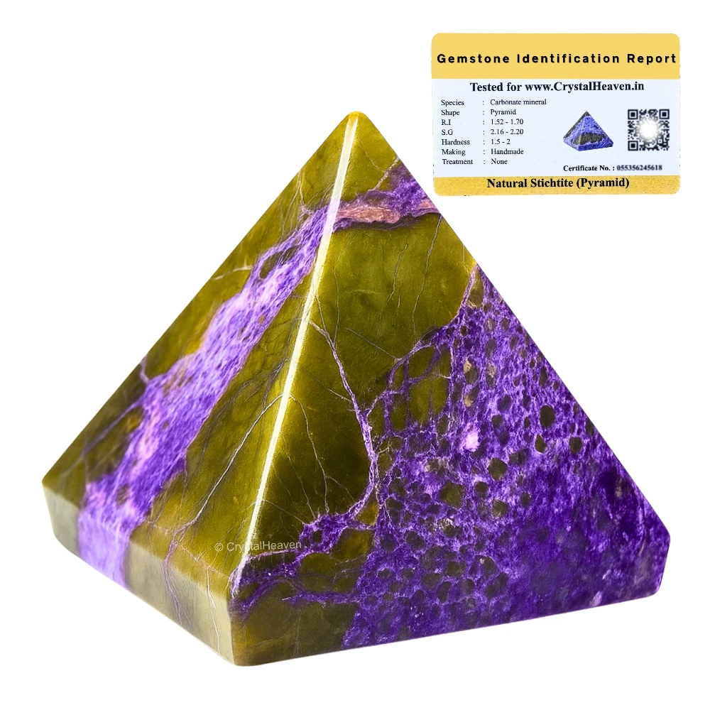 Stichtite Pyramid (1 Inch)