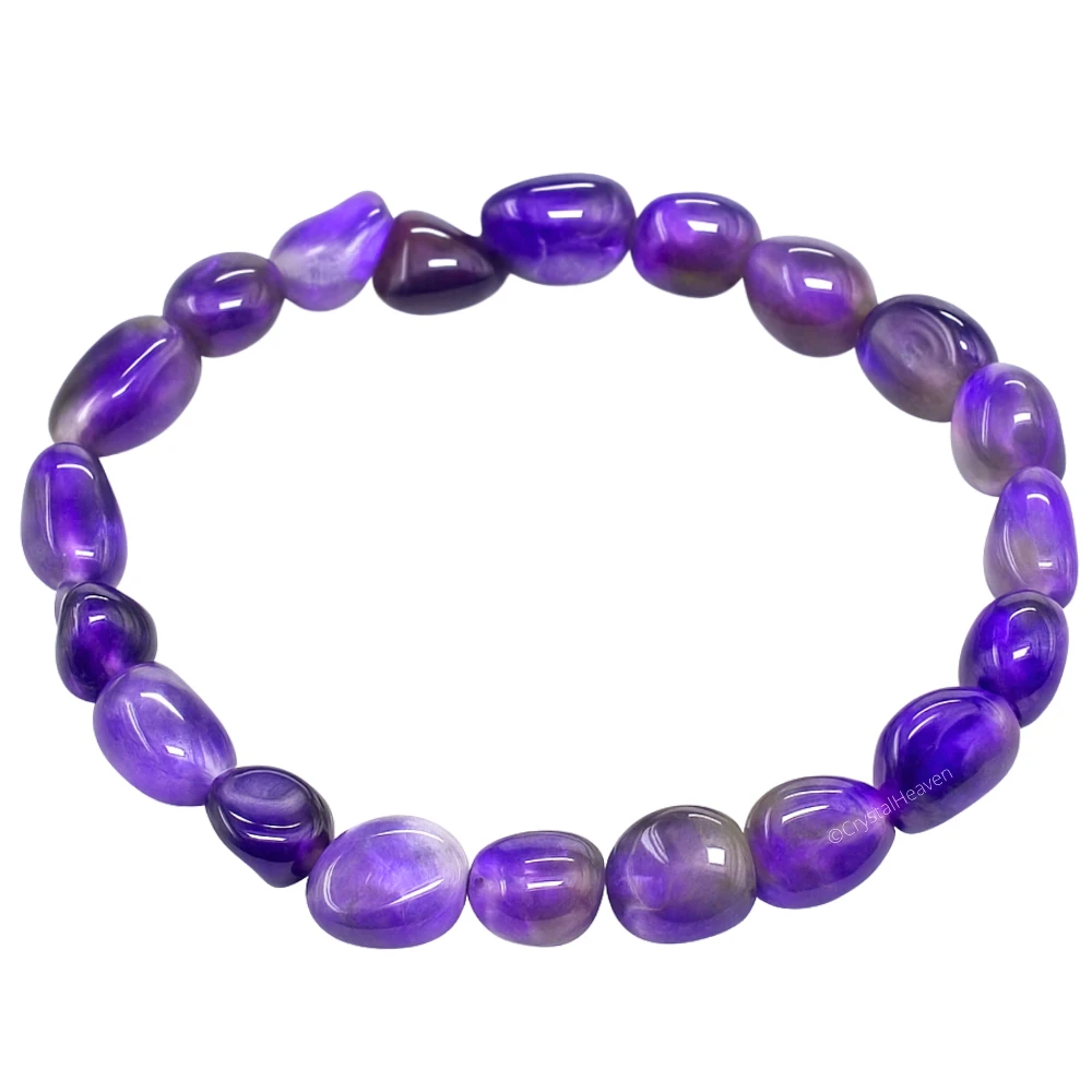 Amethyst Tumbled Bracelet (Elastic)