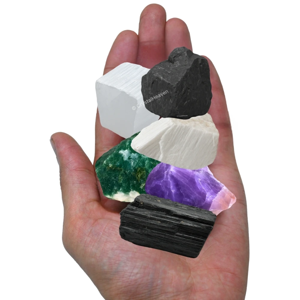 House Protection Raw Crystals Set