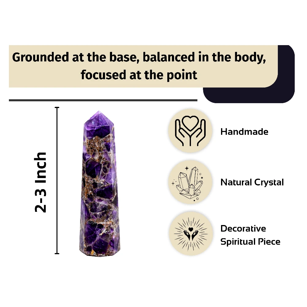 Dreamy Amethyst Crystal Tower (2" to 3" inch)