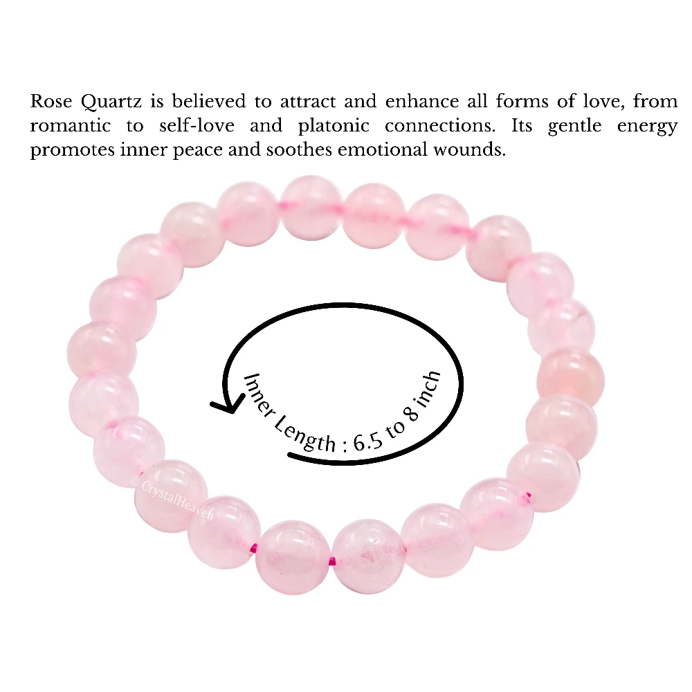 Rose Quartz Bracelet (Elastic)