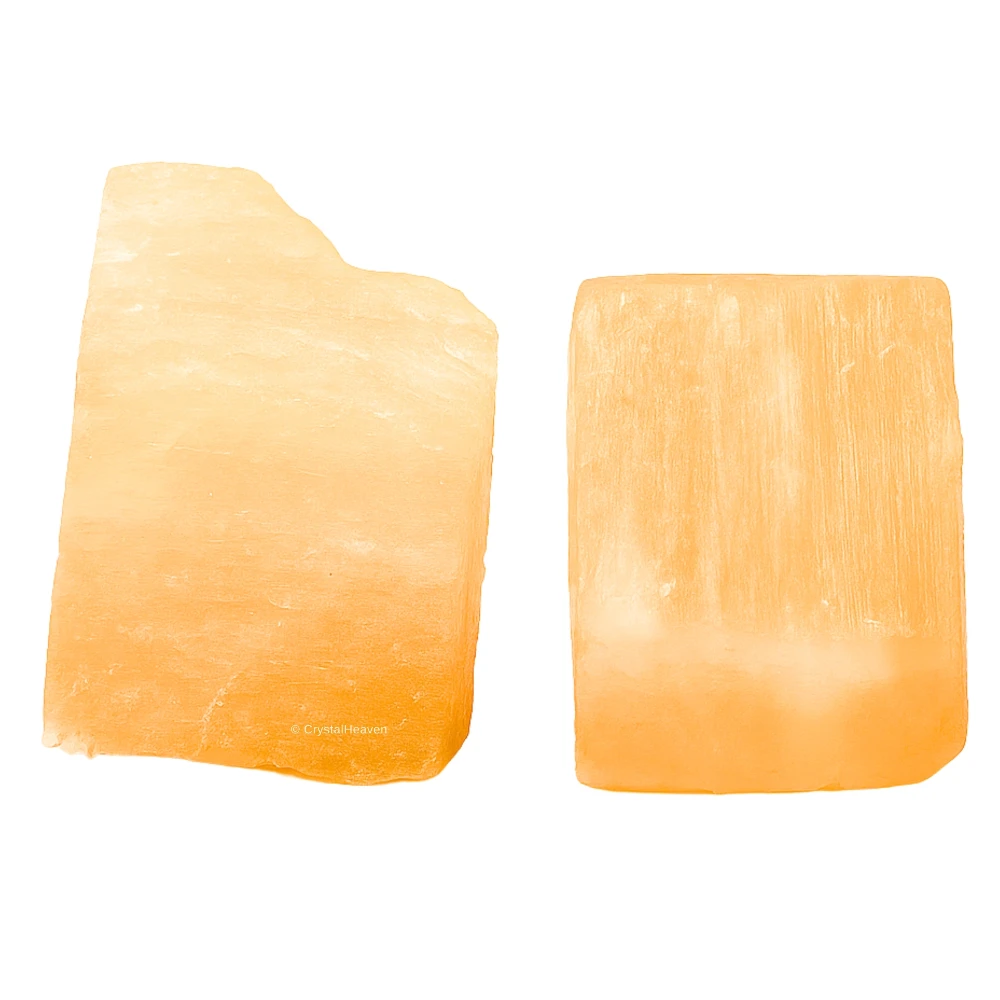 Raw Orange Selenite Crystals (1 Piece)