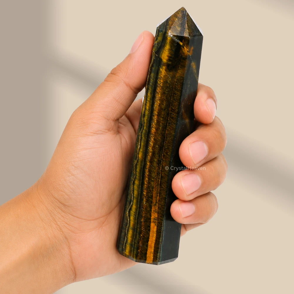 Multi Tiger Eye Crystal Tower (3" to 4" inch)