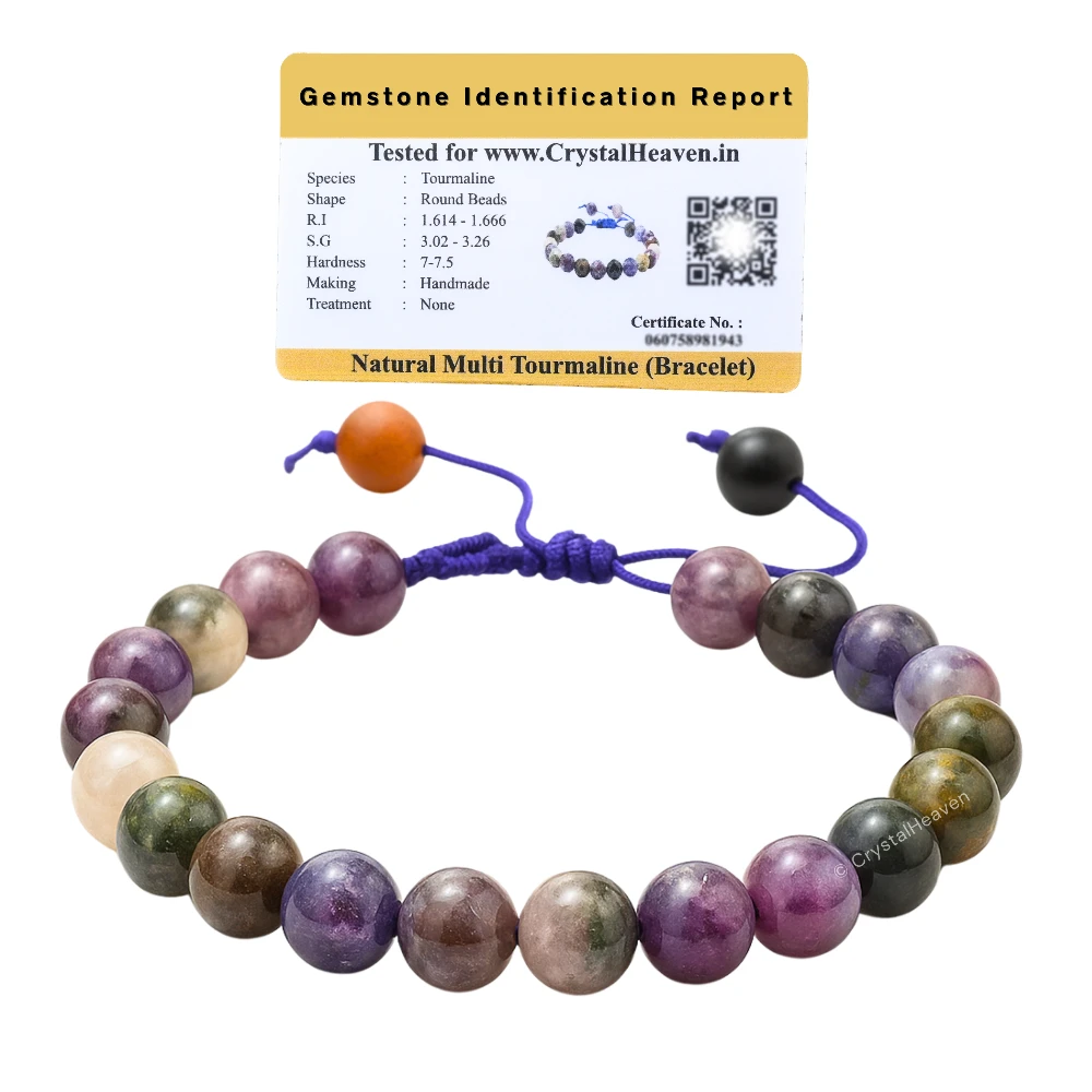 Multi Tourmaline Bracelet (Adjustable)