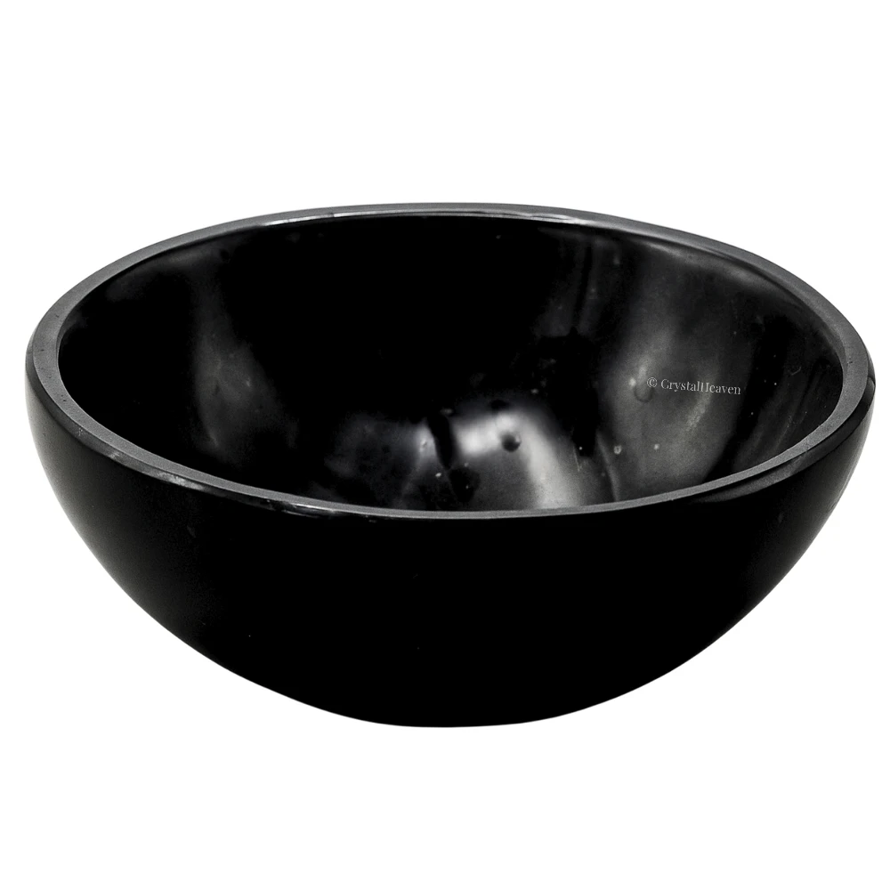 Black Obsidian Crystal Bowl - 3 Inch