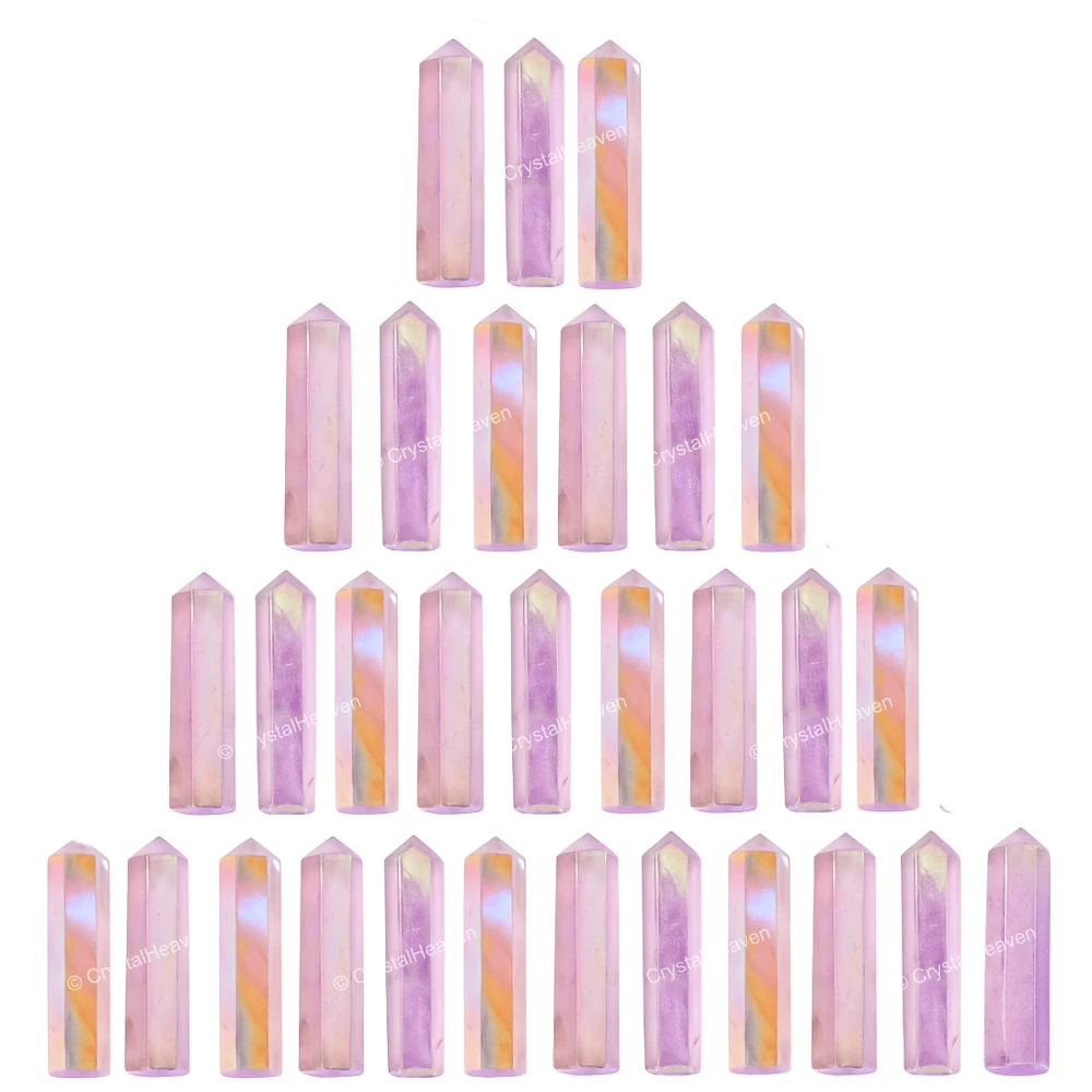 Angel Aura Rose Quartz Pencil Points (Set of 50)