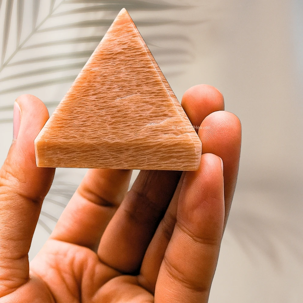 Peach Moonstone Pyramid (1.5 Inch)