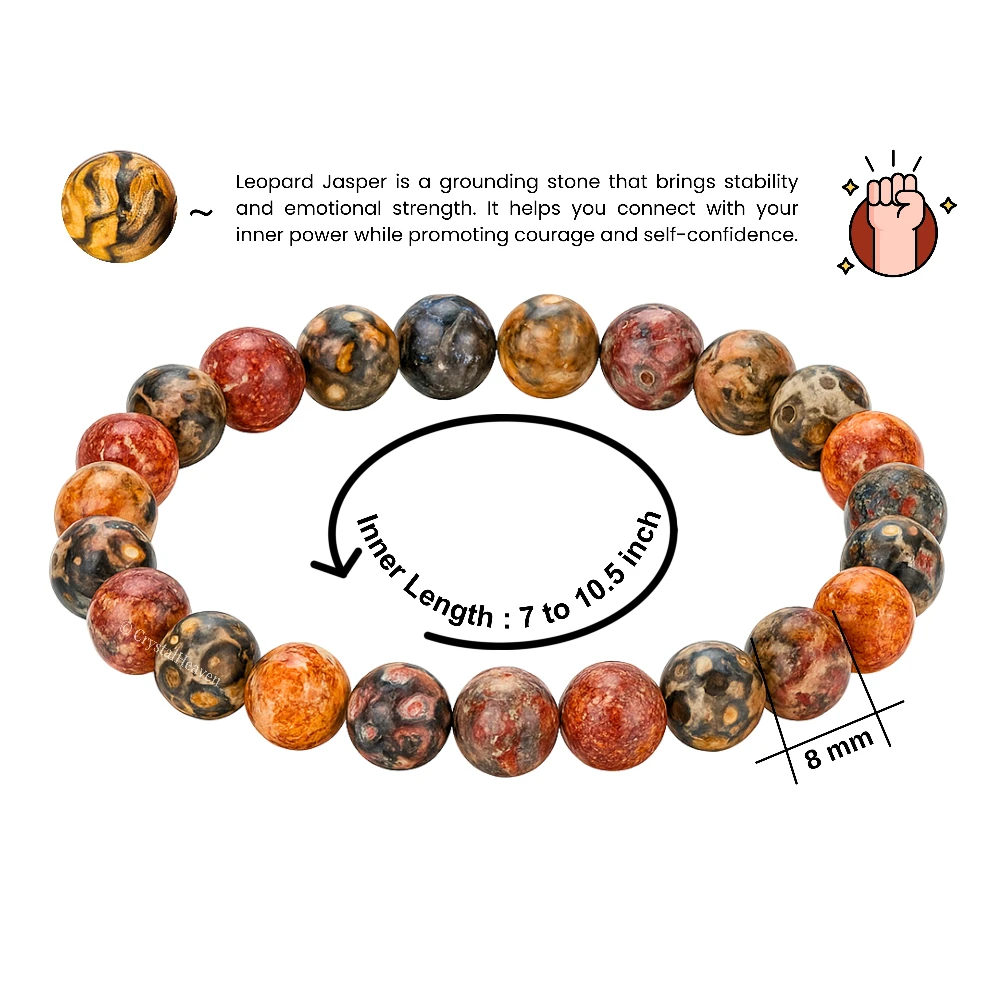 Leopard Jasper Bracelet (Elastic)