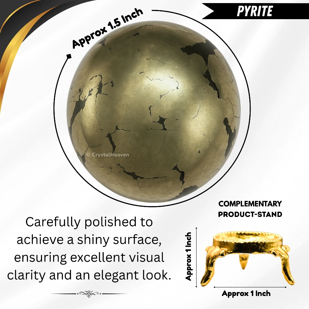 Pyrite Sphere (1.5 Inch)