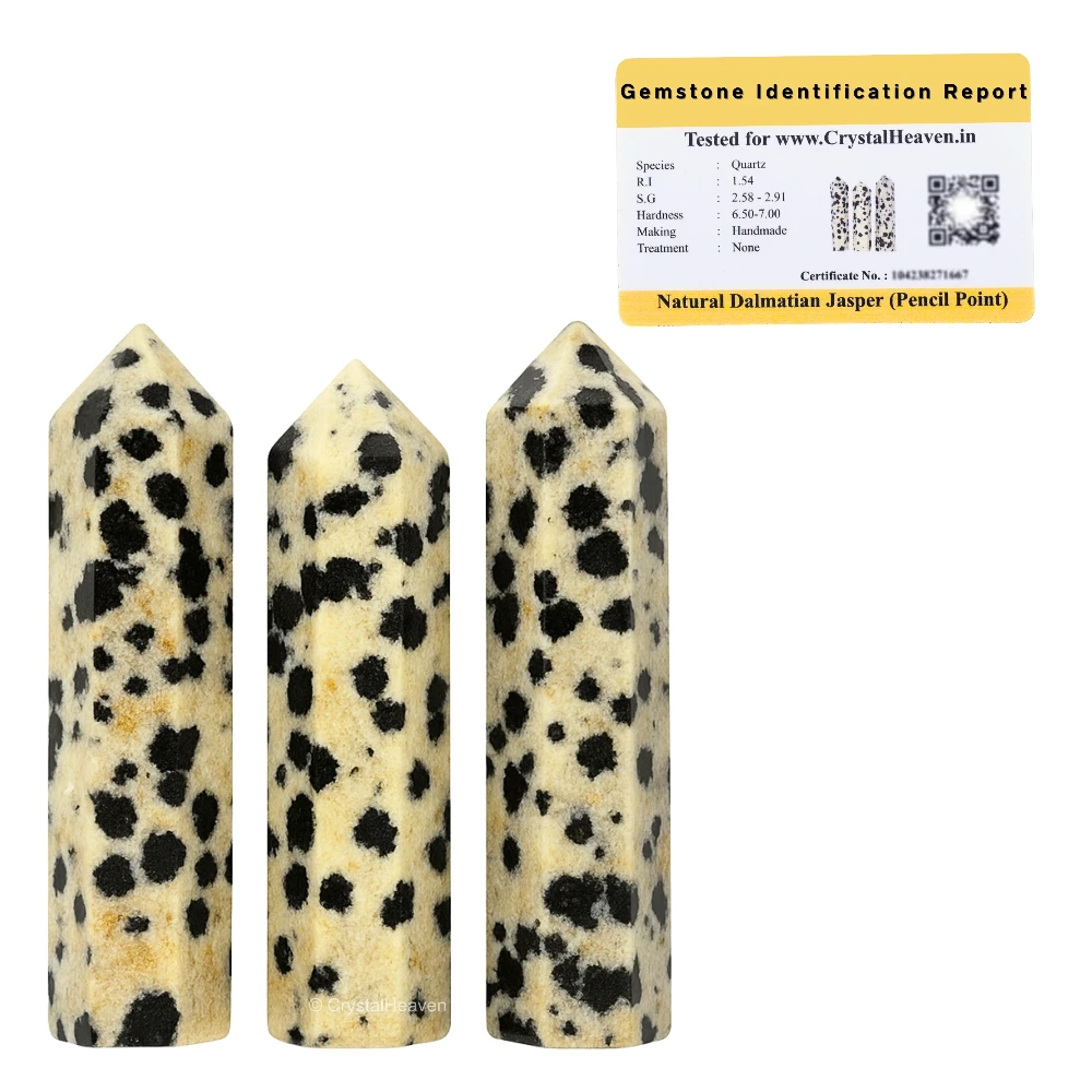 Dalmatian Jasper Pencil Points (Set of 3)