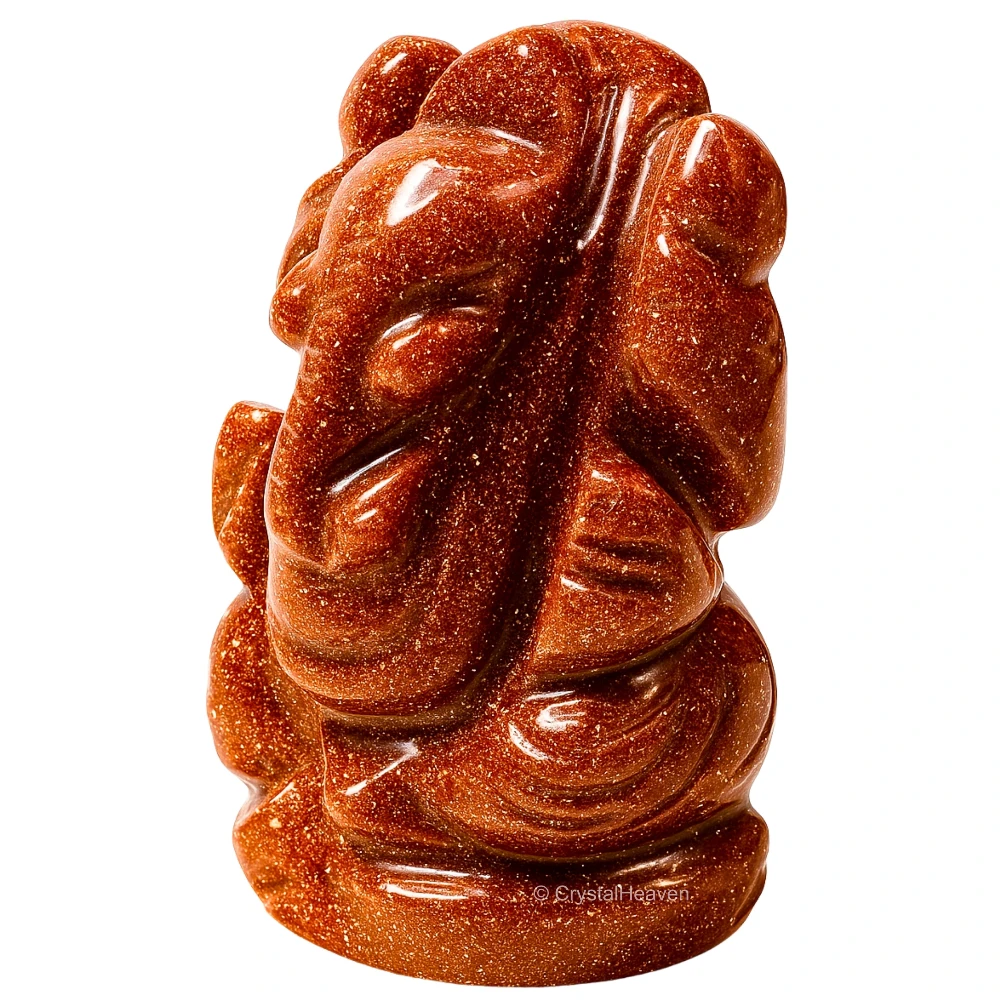 Red Goldstone Crystal Ganesh Ganpati