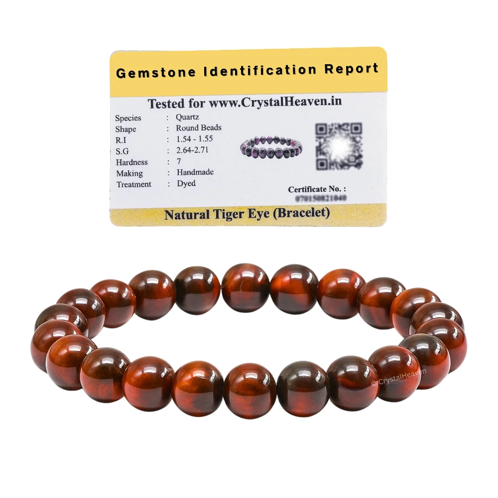 Red Tiger Eye Bracelet (Elastic)