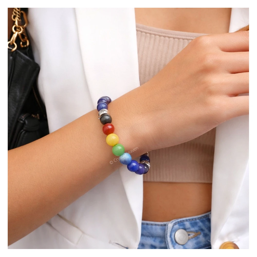 Lapis Lazuli Chakra Bracelet (Elastic)