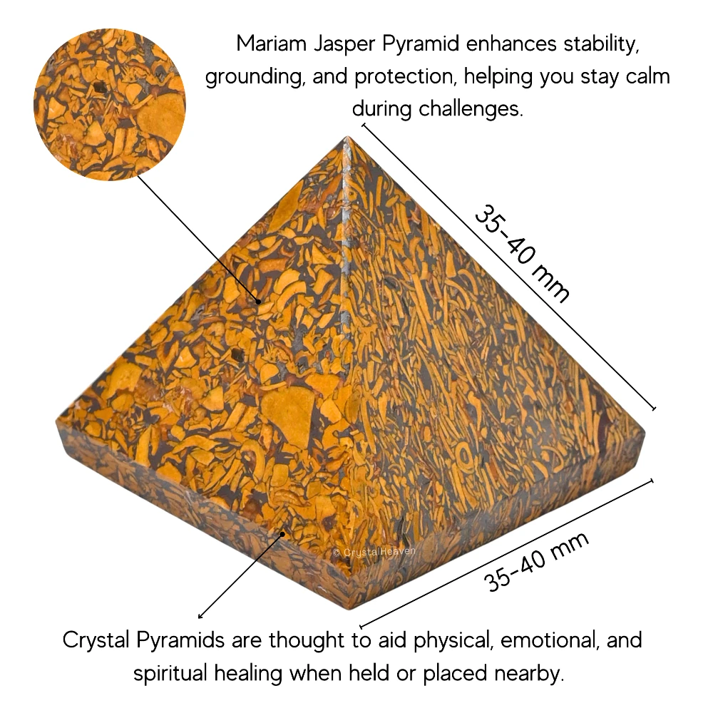 Mariyam Jasper Pyramid (1.5 Inch)