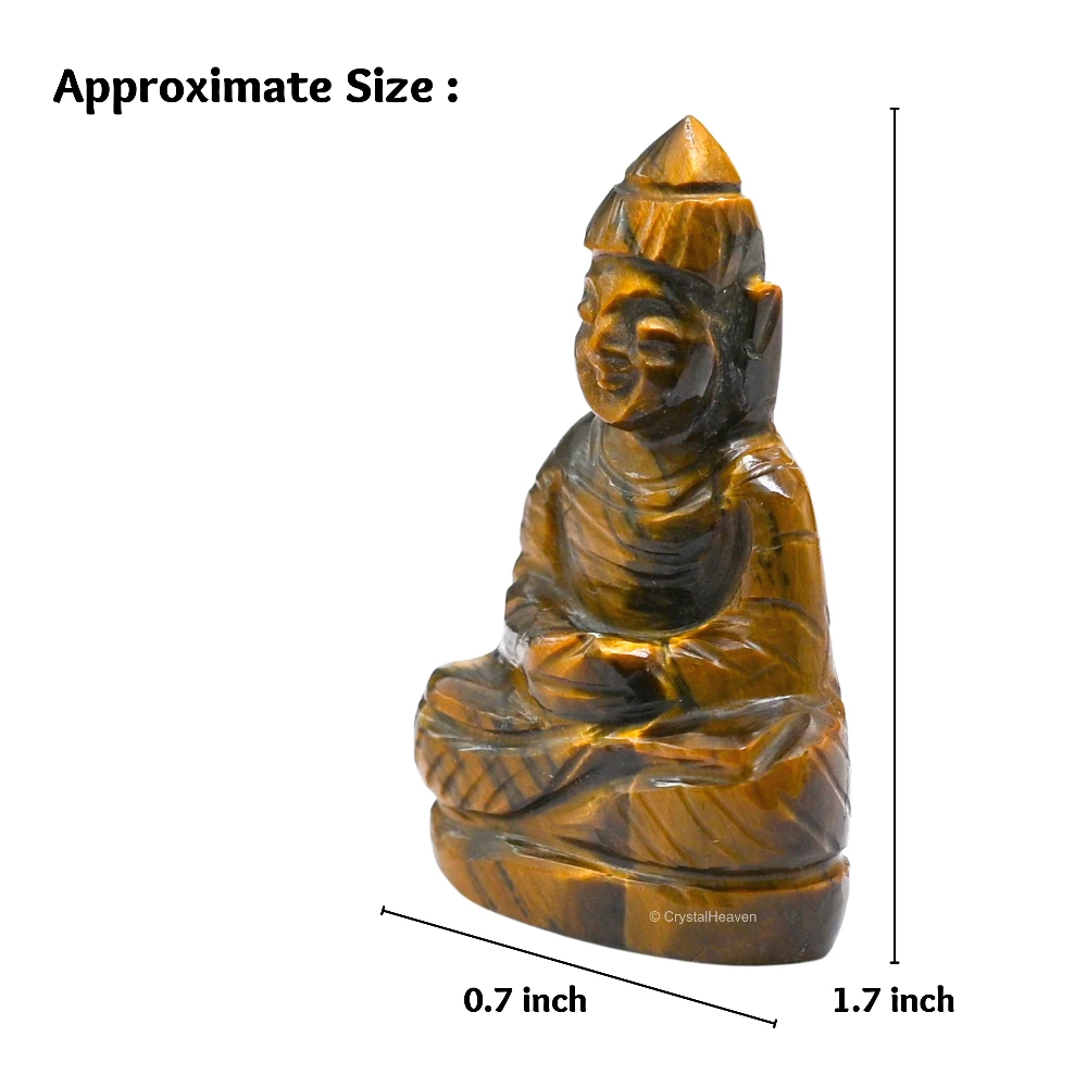 Tiger Eye Buddha Statue
