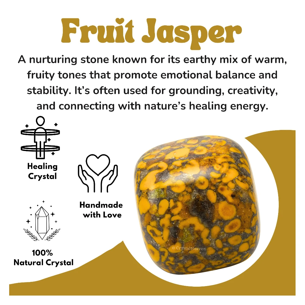 Tumbled Fruit Jasper Stones (30 Gram)