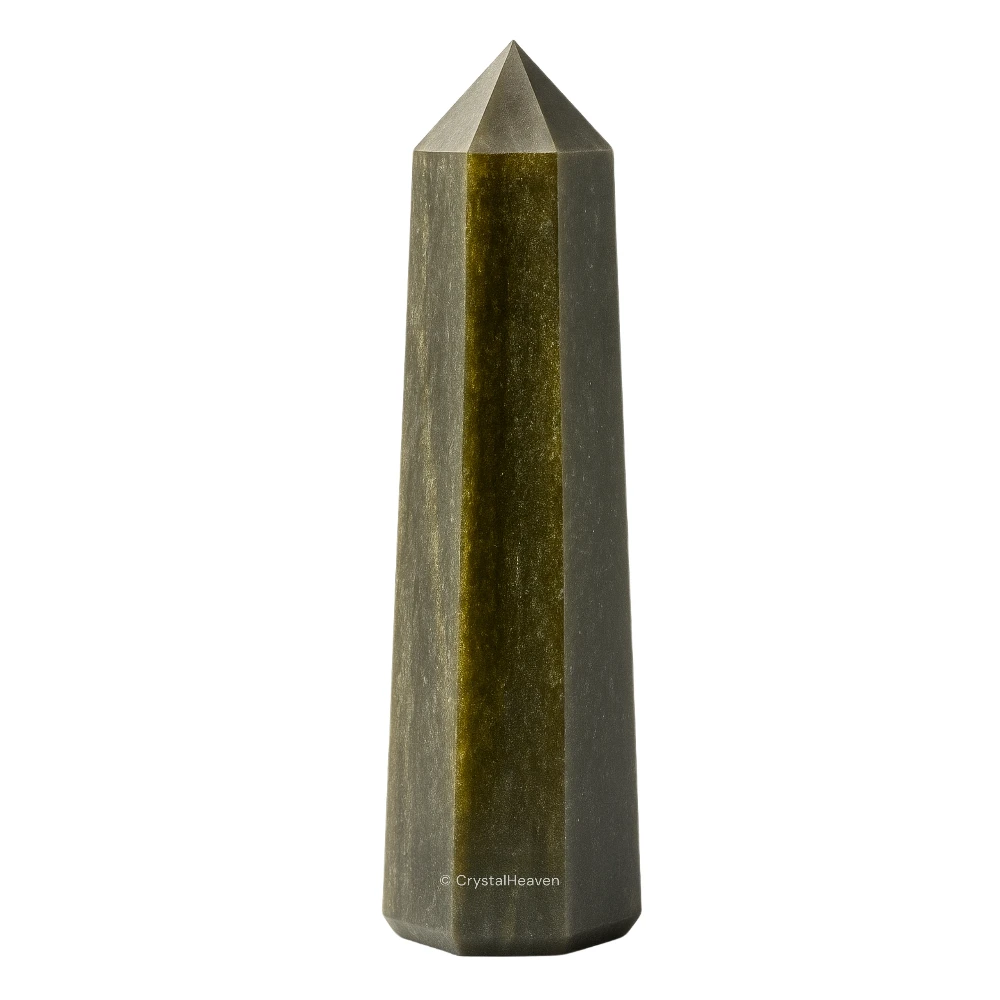 Golden Sheen Obsidian Crystal Tower (3" to 4" inch)