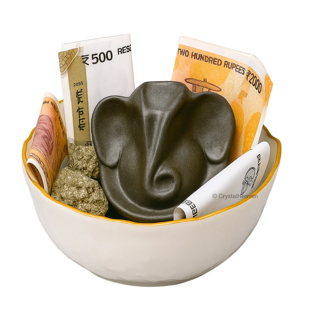 Money Bowl For Feng Shui Wealth Attraction (Bowl - Ganesha)