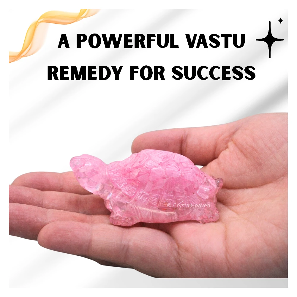 Rose Quartz Tortoise Kachhua