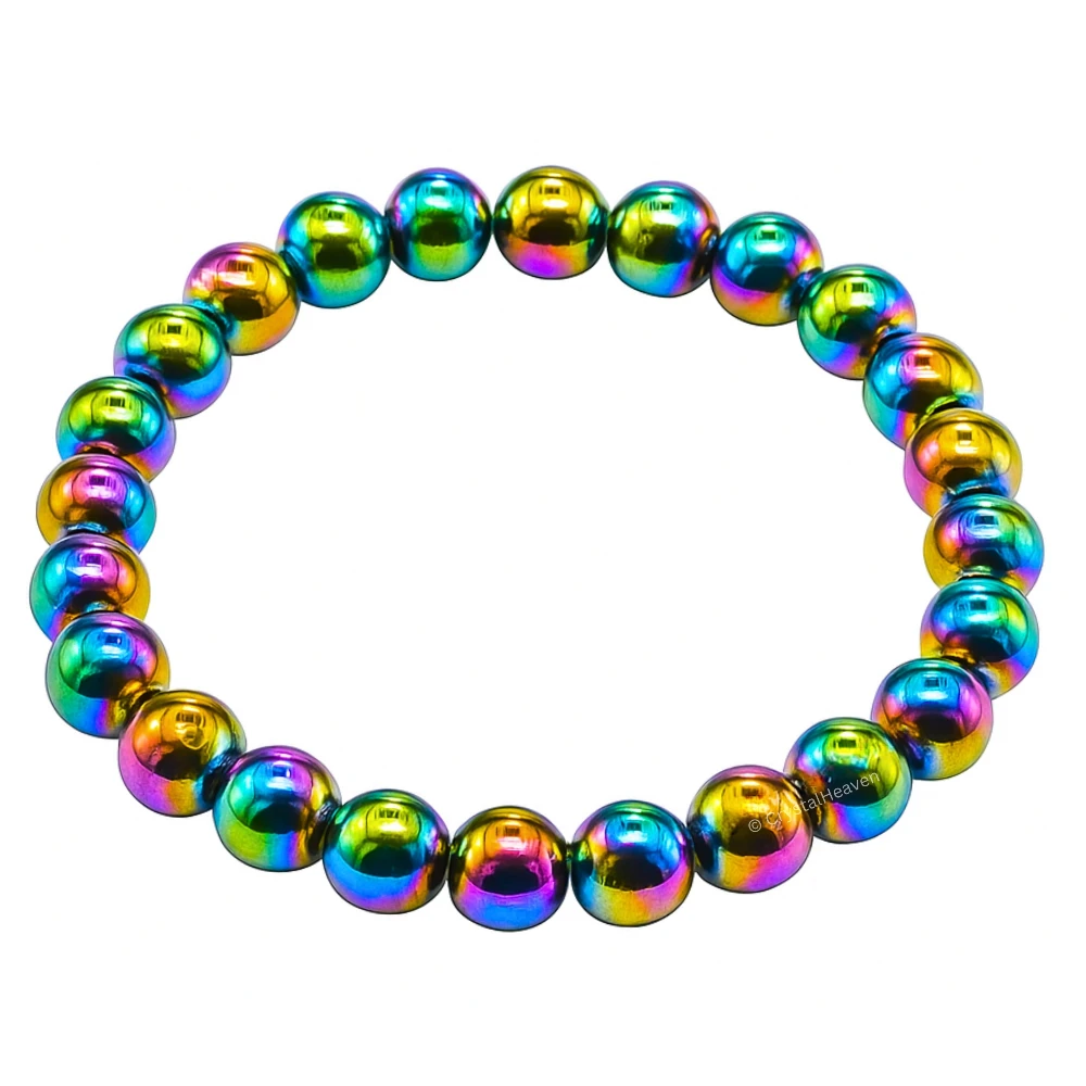 Rainbow Hematite Bracelet (Elastic)