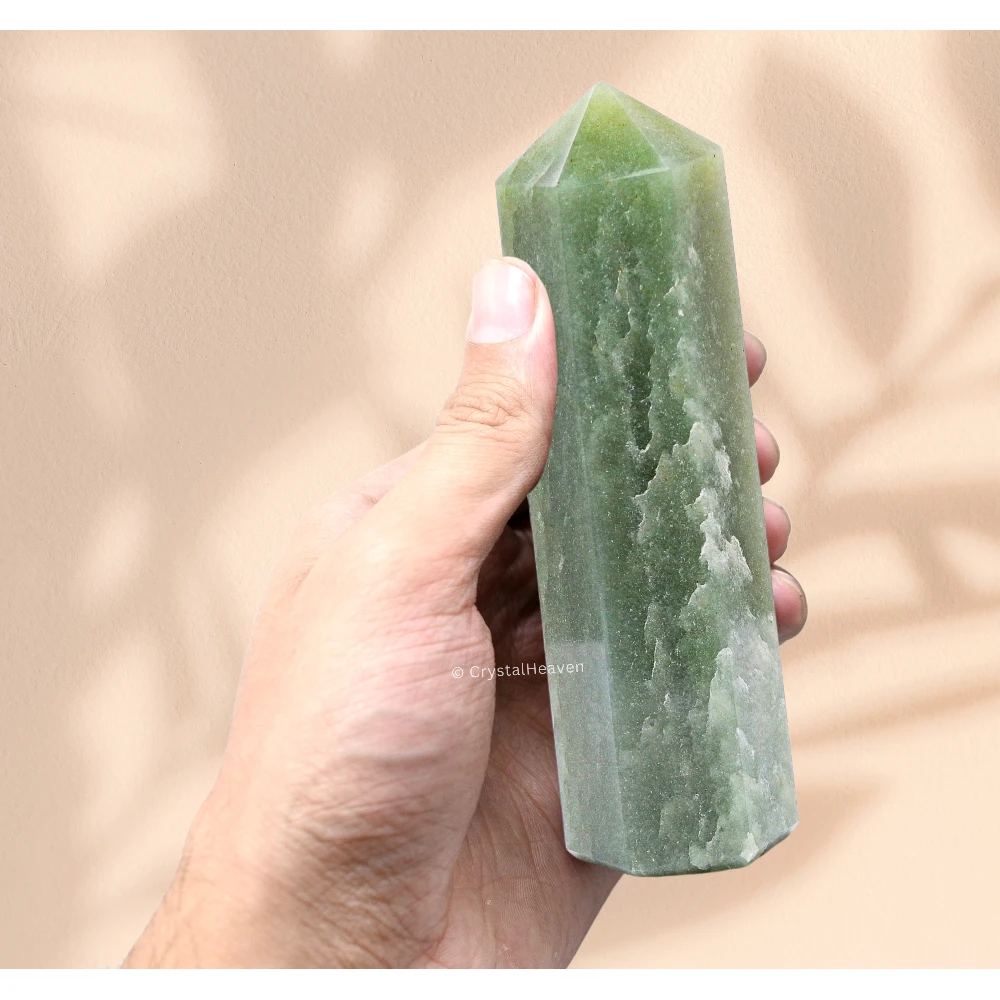 Large Green Aventurine Tower