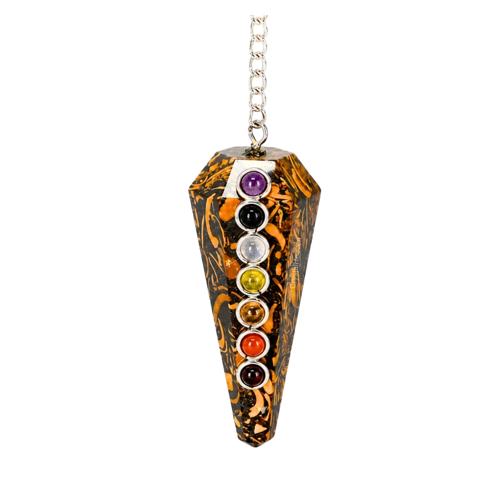 Mariyam Jasper Pendulum with Chakra Beads