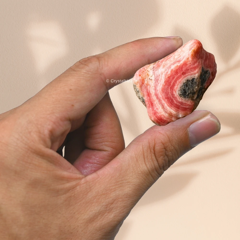 Raw Rhodochrosite Crystals (2 Pieces)