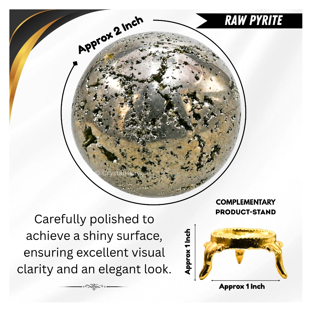 Raw Pyrite Sphere (2 Inch)