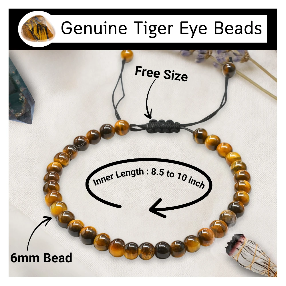 Tiger Eye Anklet (Without Knot)