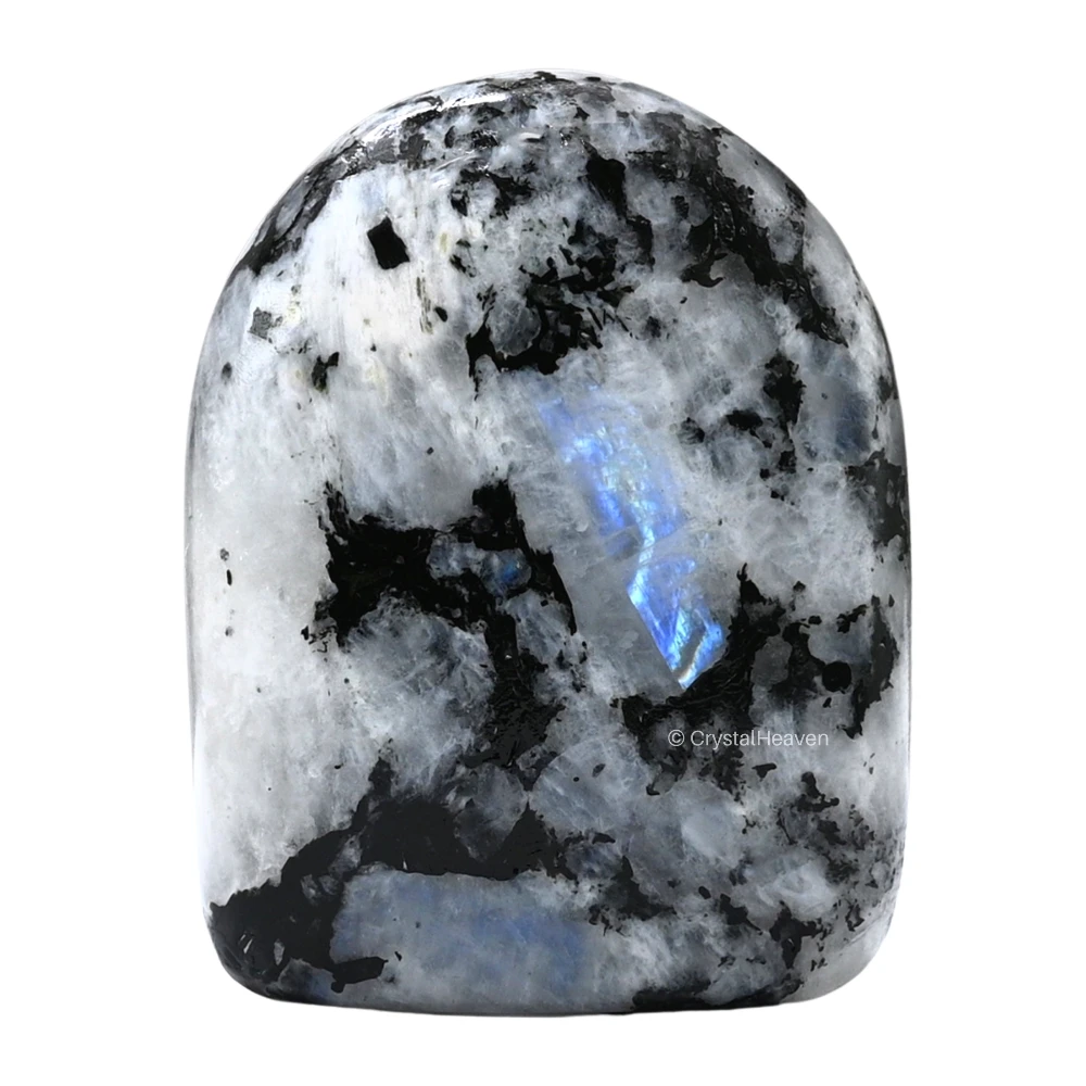 Rainbow Moonstone Standing Palm Stone (Large)