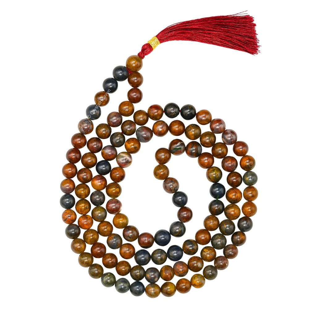 Pietersite 108 Beads Mala Handcrafted Beads Mala for Meditation