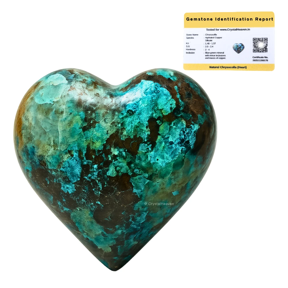 Chrysocolla  Heart