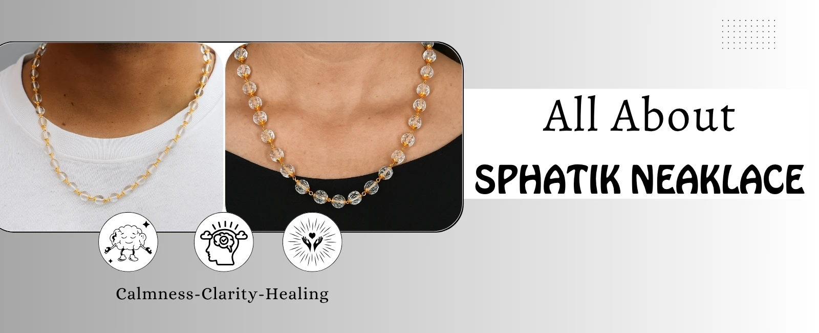 Unlock Divine Energy with a Pure Sphatik Crystal Necklace