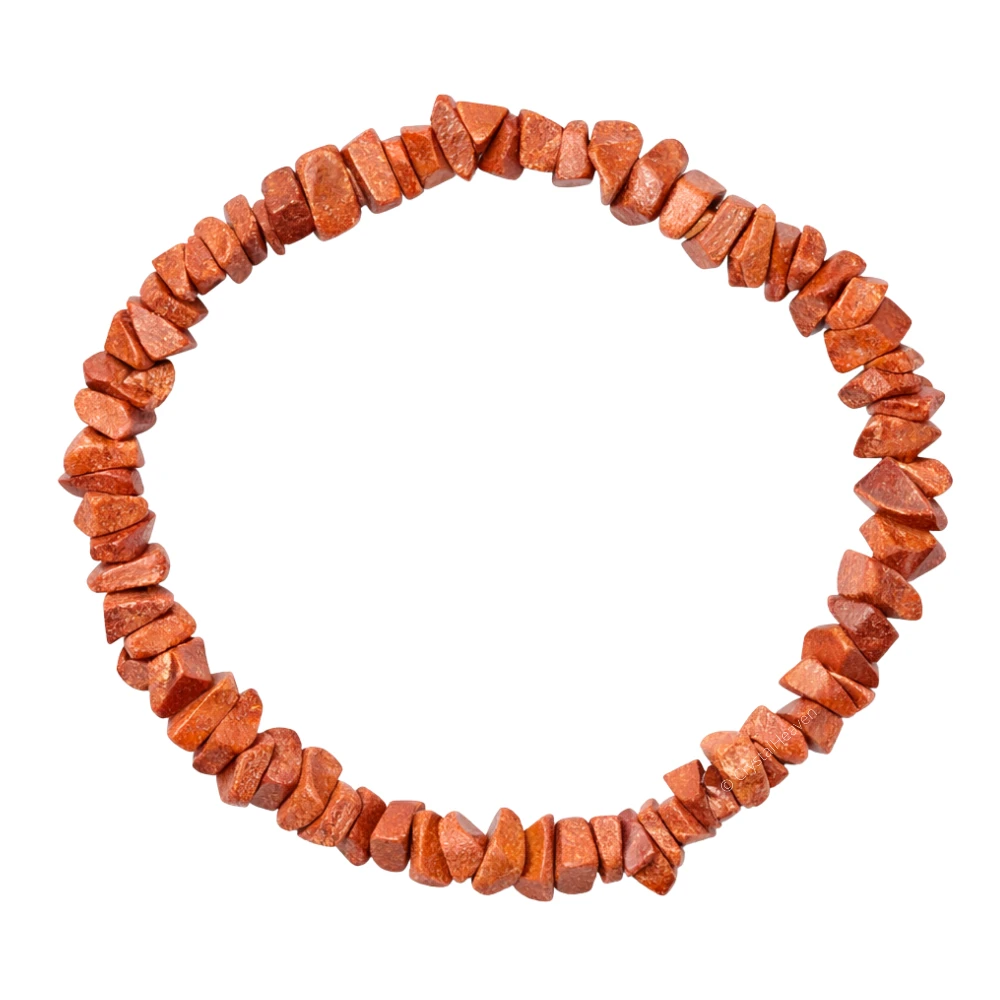 Red Goldstone Chips Bracelet
