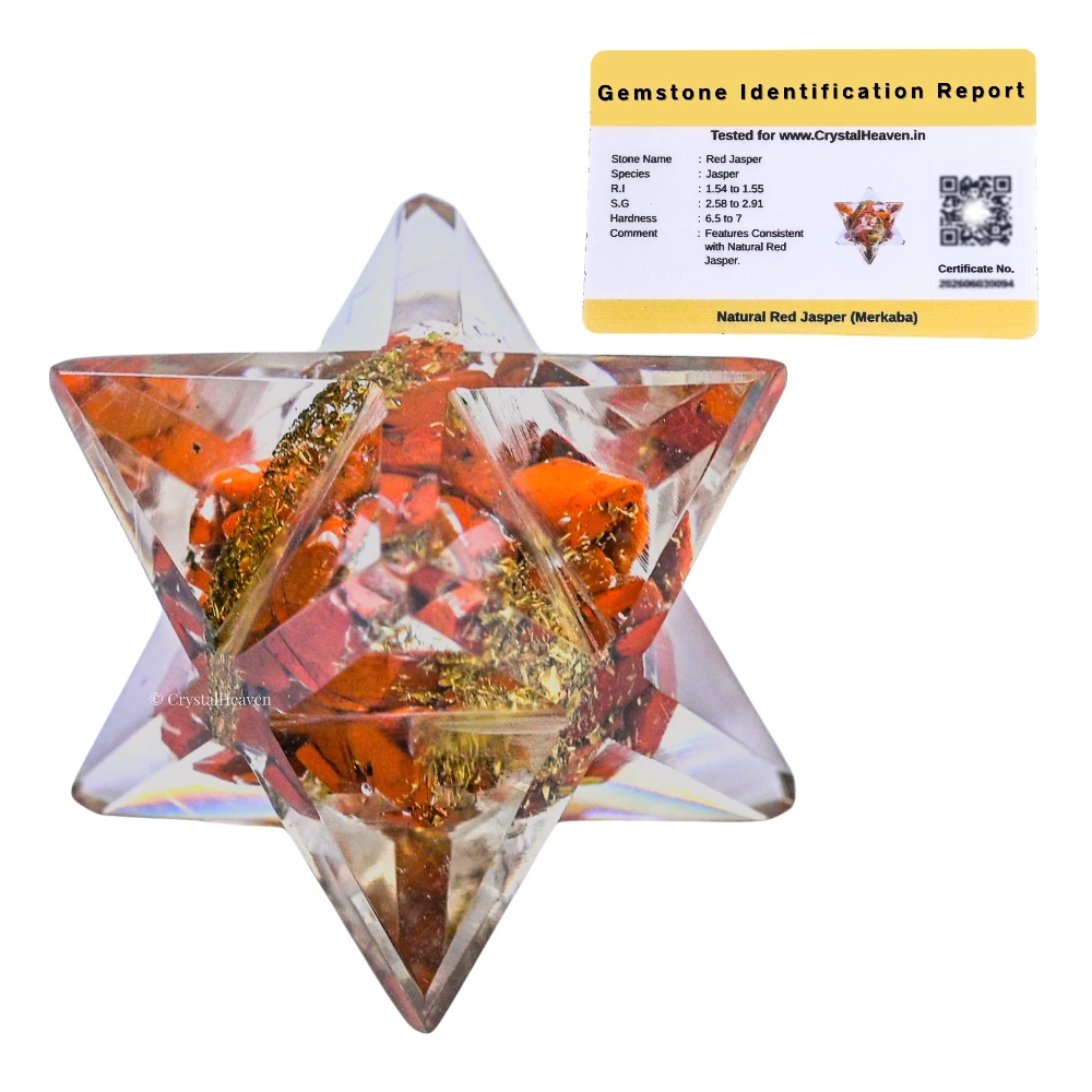 Red Jasper Orgone Merkaba - 1 Inch