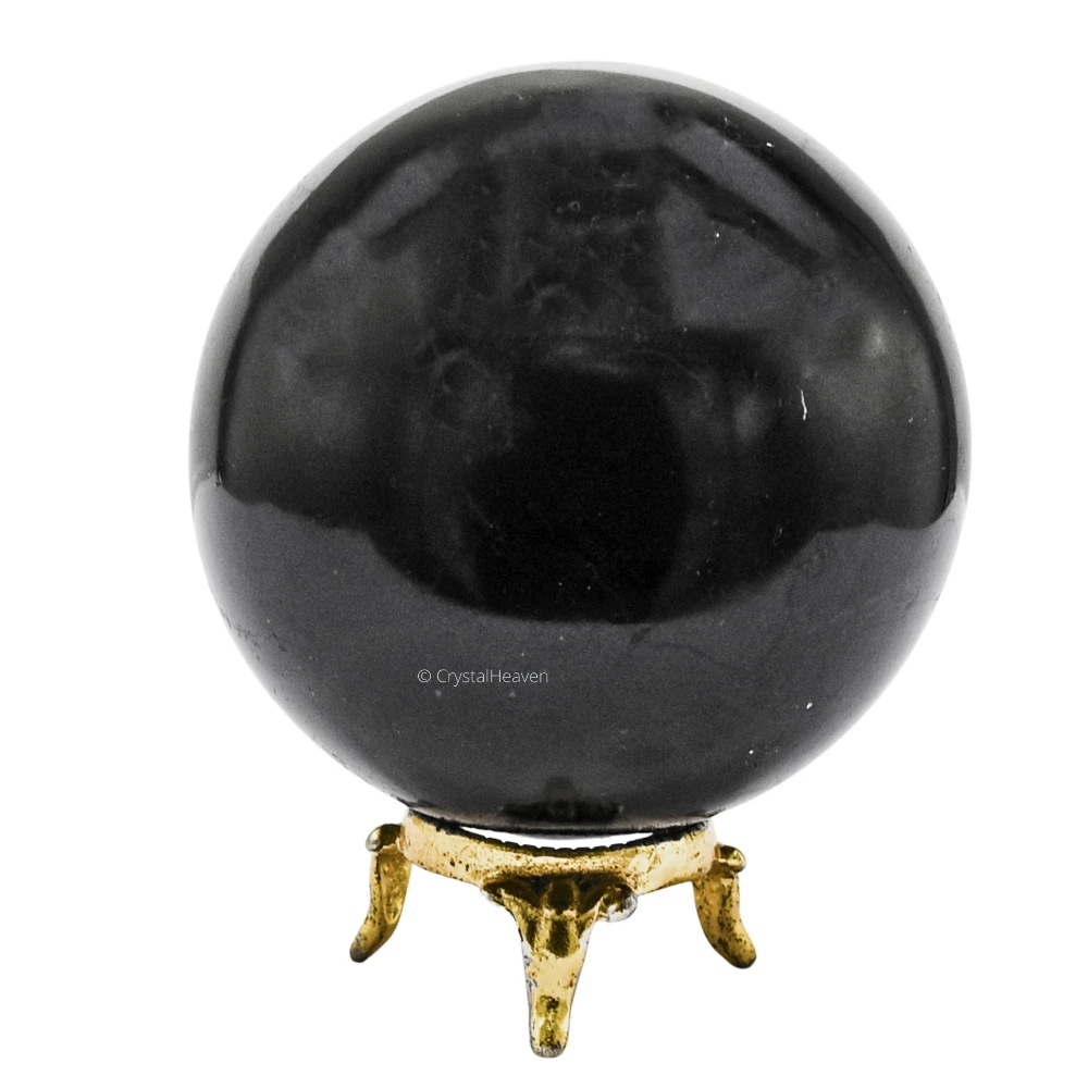 Large Black Tourmaline Sphere (3 Inch)