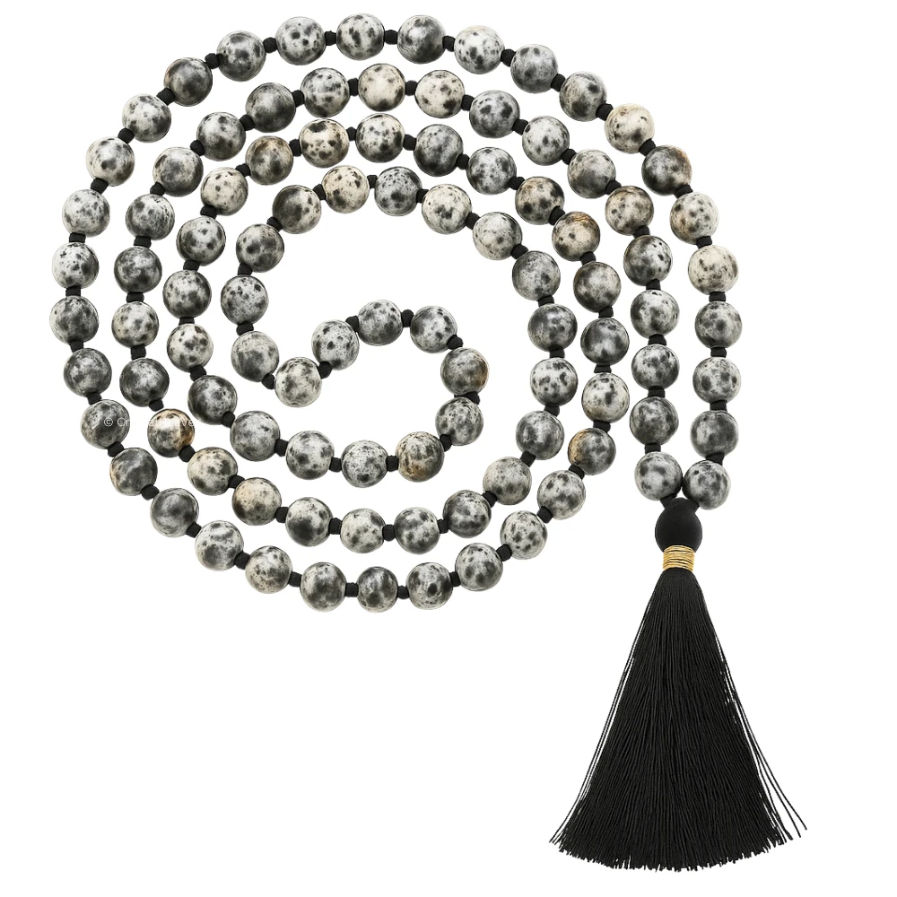 Yooperlite Japa Mala (Hand Knotted)