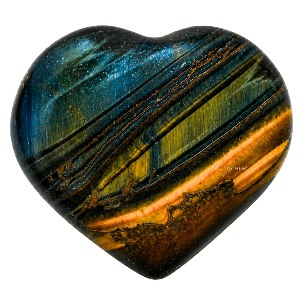 Multi Tiger Eye Heart
