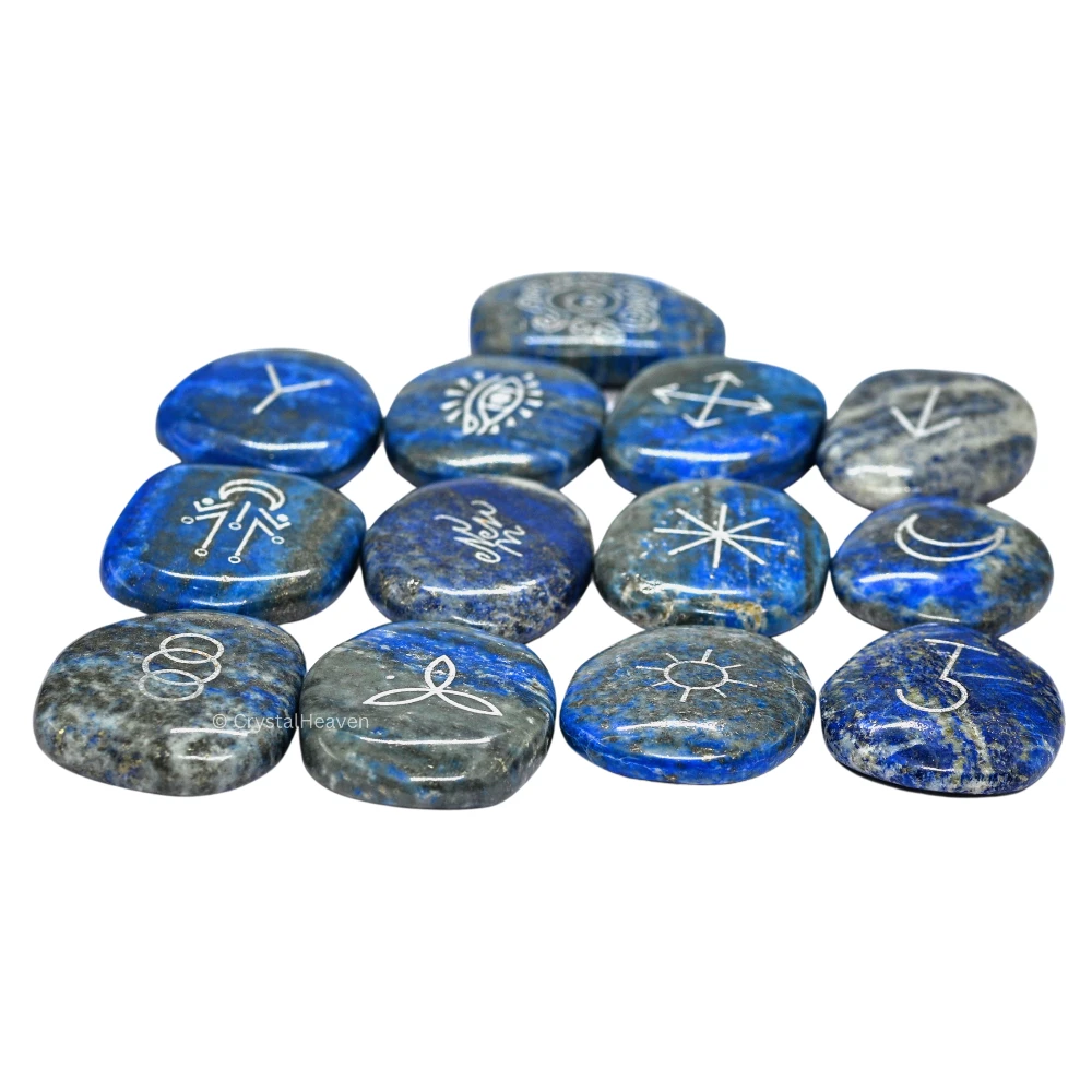 Lapis Lazuli Pagan Wiccan Stones (Set of 13)