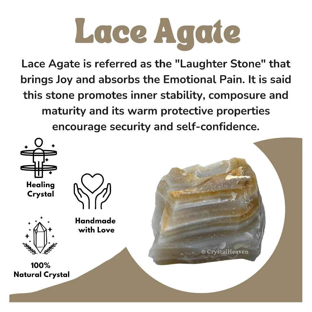 Raw Lace Agate Crystals (1 Piece)
