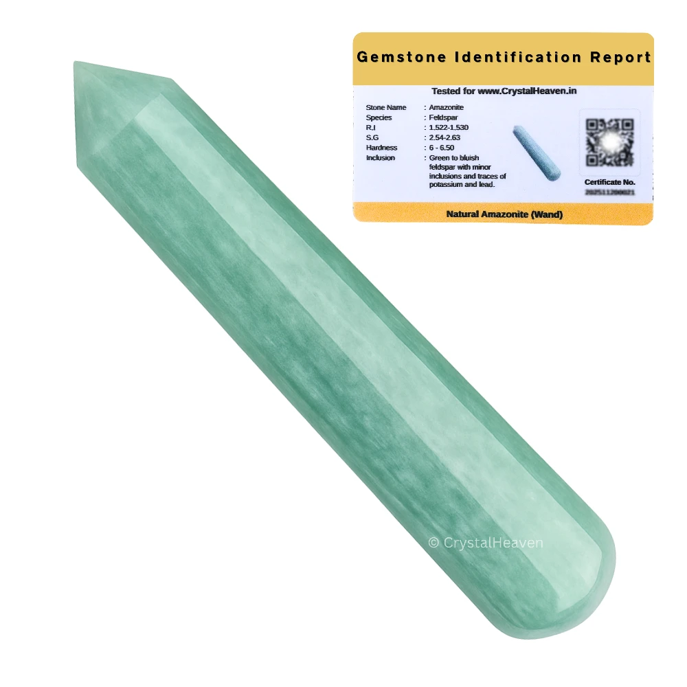 Amazonite Wand (Faceted)