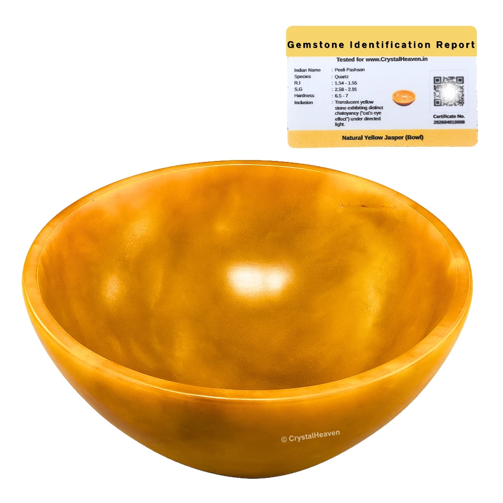 Yellow Jasper Crystal Bowl - 2 Inch