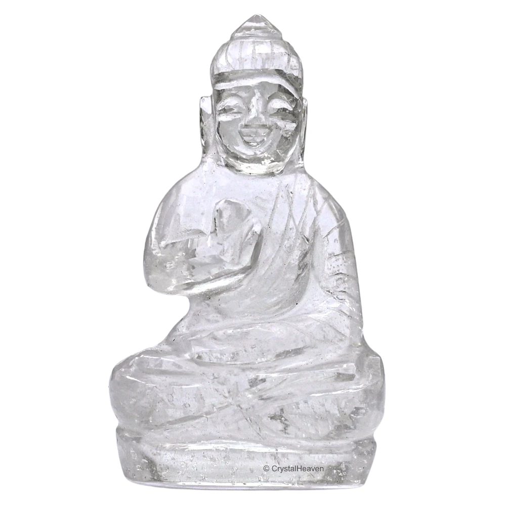 Clear Quartz Buddha Statue