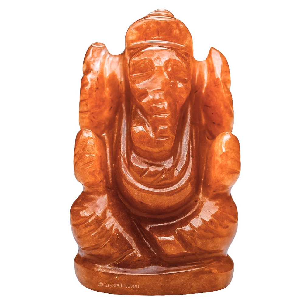 Red Aventurine Crystal Ganesh Ganpati
