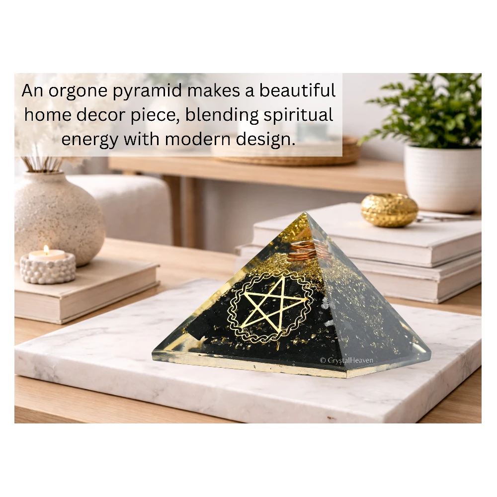 Shungite Orgone Pyramid (Pentacle)